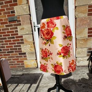 Banana Republic - Silk Floral Skirt